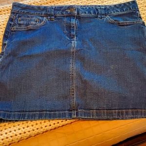 Ann Taylor Loft petite jean skirt